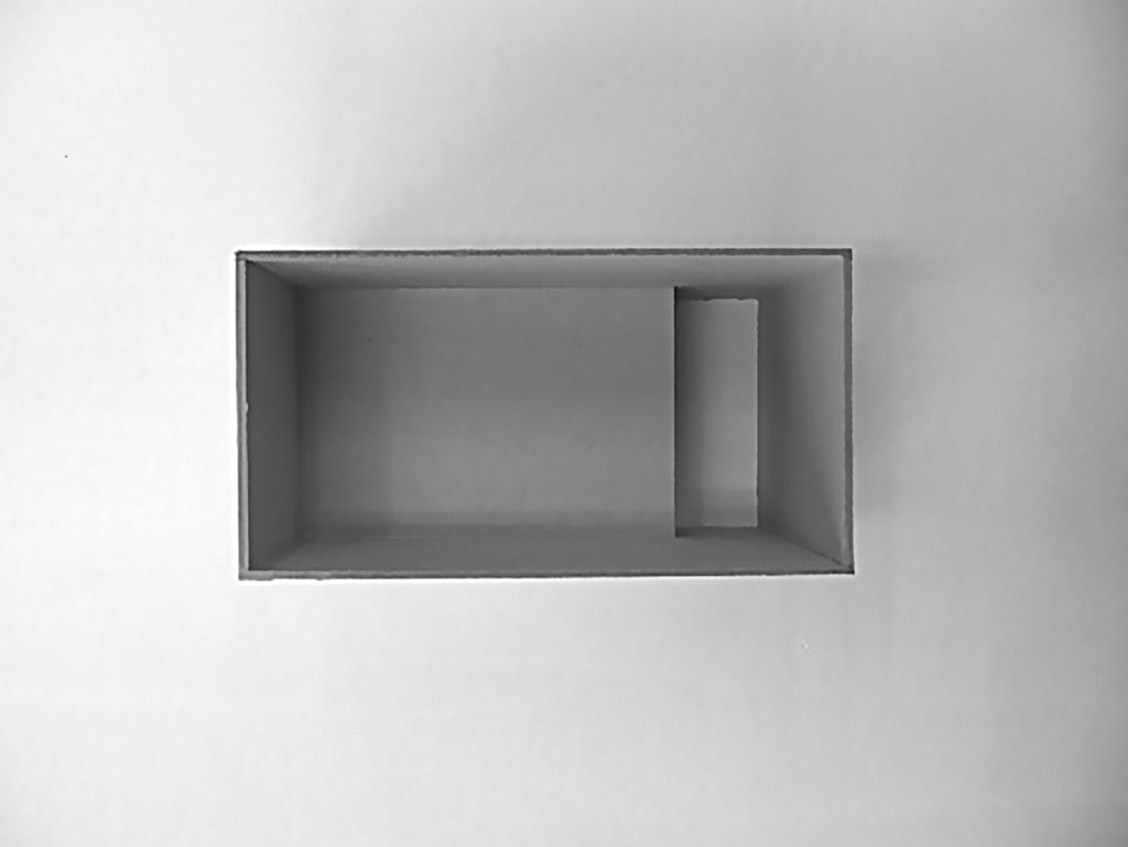 interieurdesign. modell ansicht, über Erforschung von raum und Atmosphäre. weich/hart