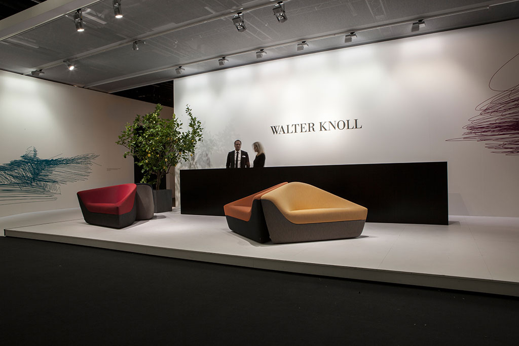 walter knoll's exhibition booth at the international furniture exhibition in cologne