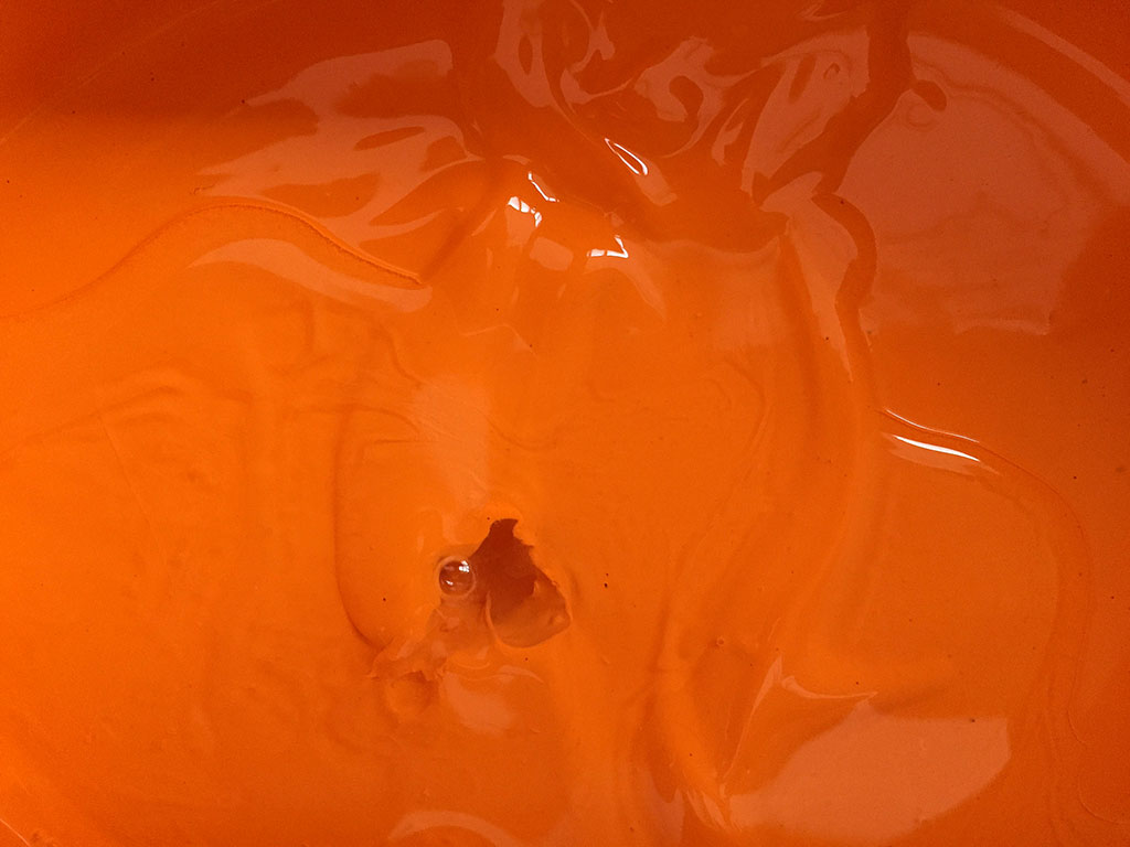 orange color closeup